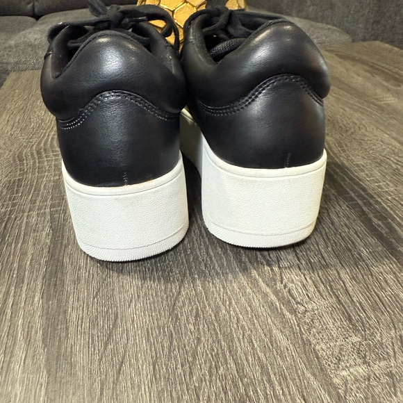 Steve Madden Black and White Platform Sneakers - Picture 10 of 14